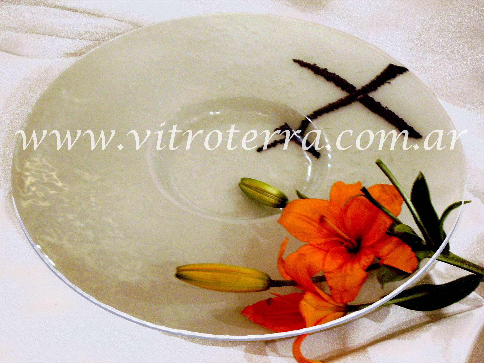 Centro circular de vidrio Oriente