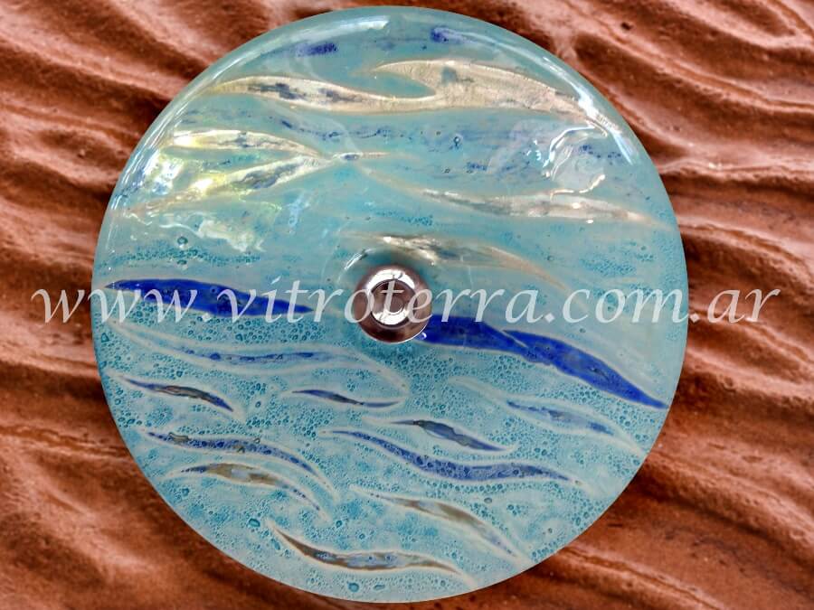 Bacha circular de vidrio El-Mar-de-la-Viuda