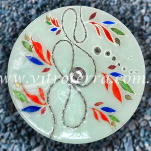 Bacha circular de vidrio Entramado