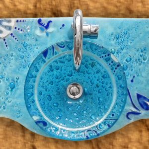 Bacha circular de vidrio Etérea