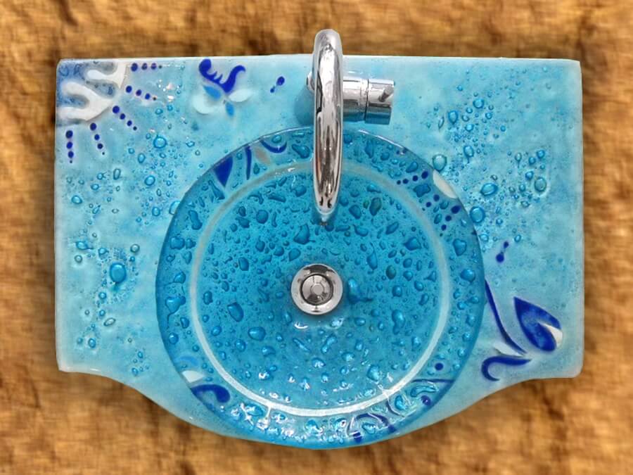 Bacha circular de vidrio Etérea