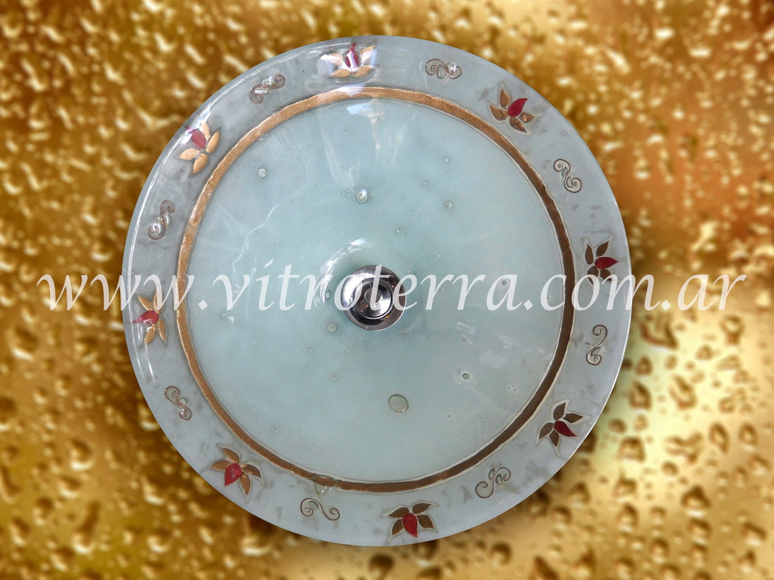 Bacha circular de vidrio Fairuz