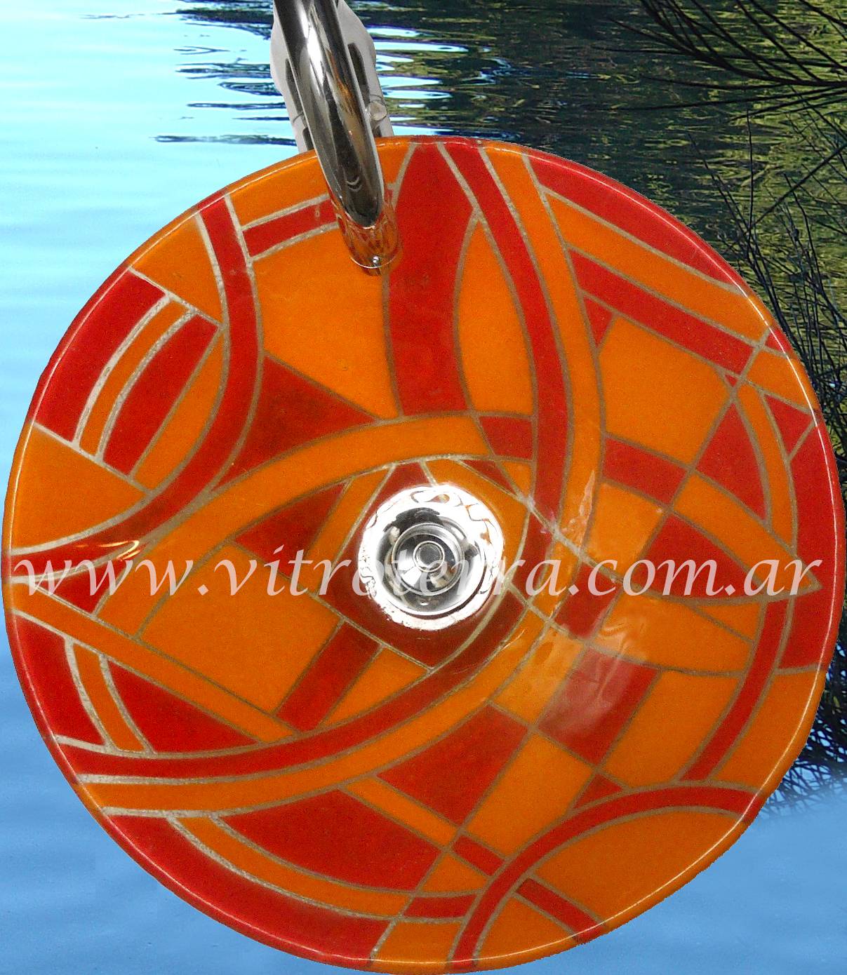 Bacha circular de vidrio Frutal