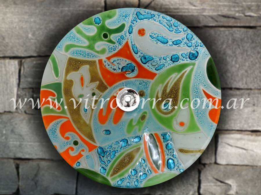 Bacha circular de vidrio Gianira