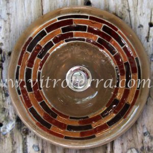 Bacha circular de vidrio Inca-Laura