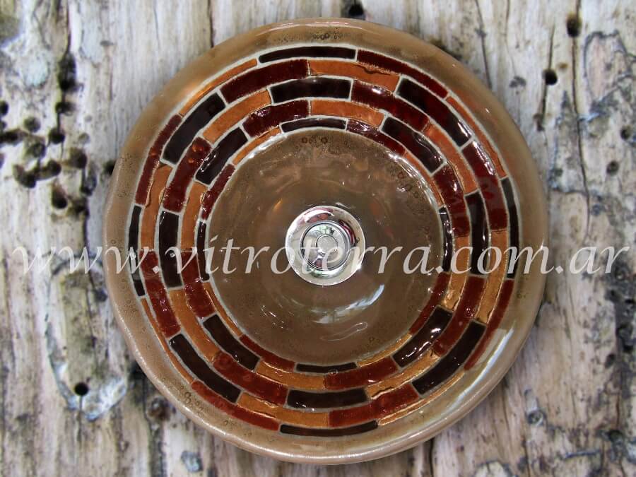 Bacha circular de vidrio Inca-Laura