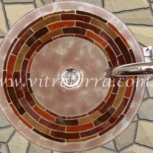 Bacha circular de vidrio Inca