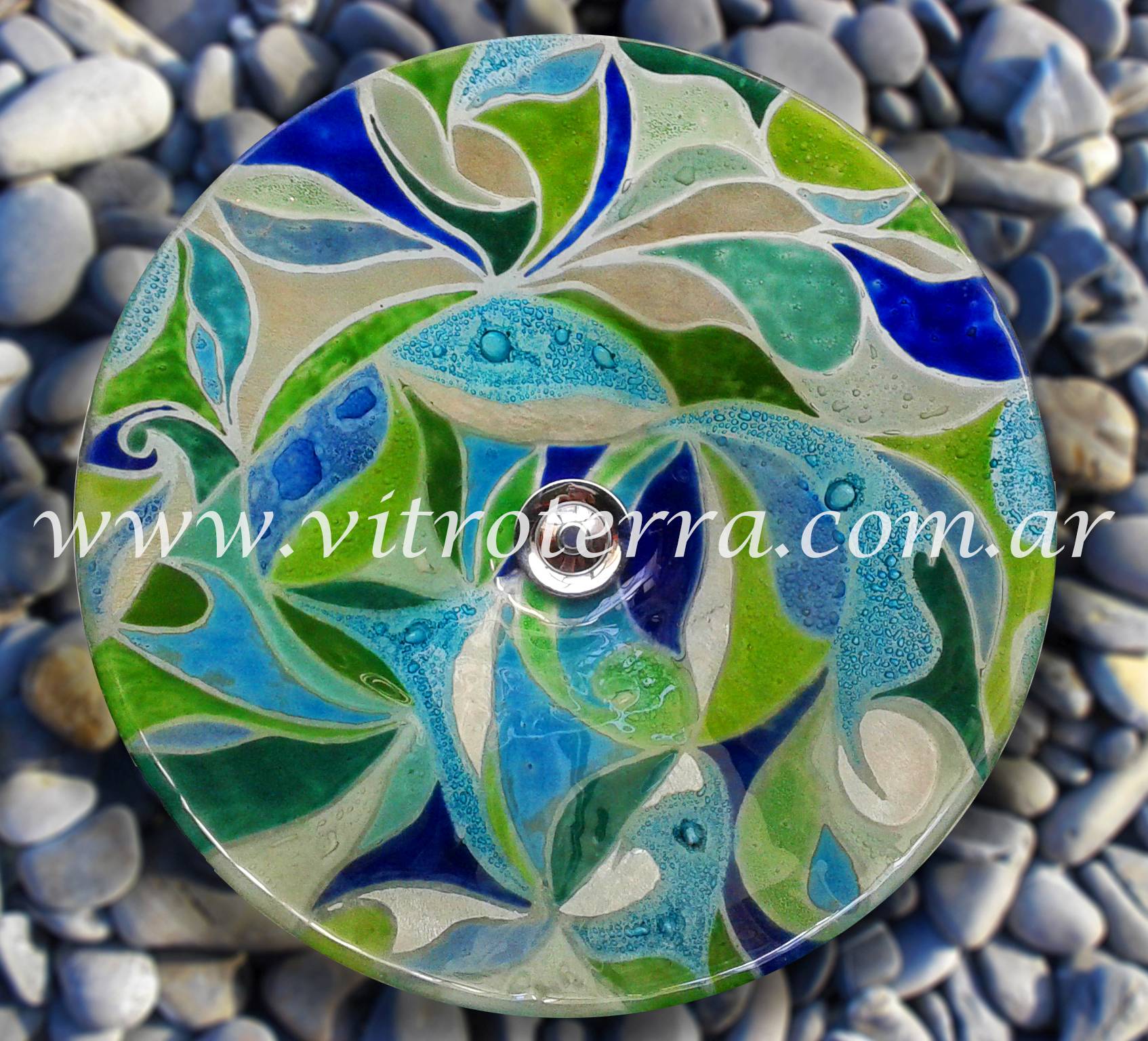 Bacha circular de vidrio Isabella