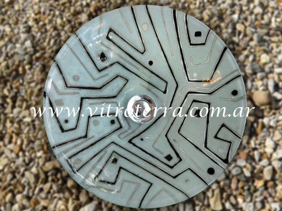 Bacha circular de vidrio Jezz