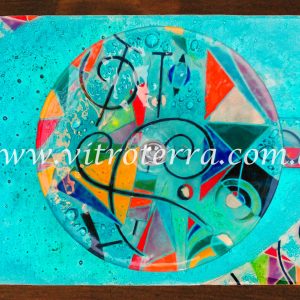 Bacha circular de vidrio Kandinsky