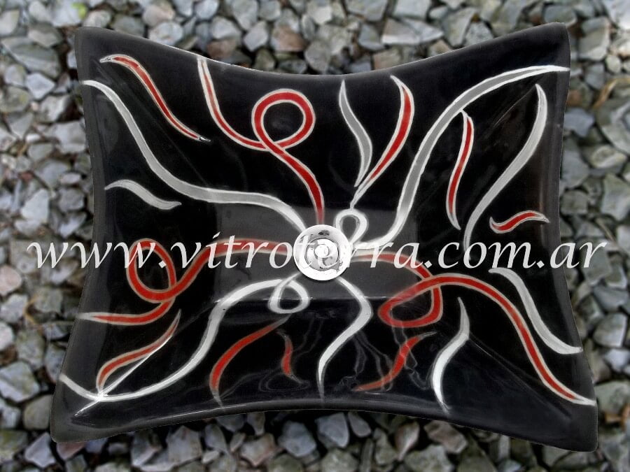 Bacha rectangular de vidrio Loca