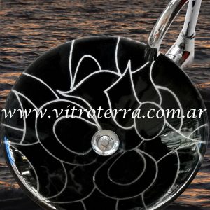 Bacha circular de vidrio La-Negra