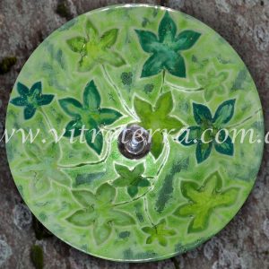 Bacha circular de vidrio Hiedras