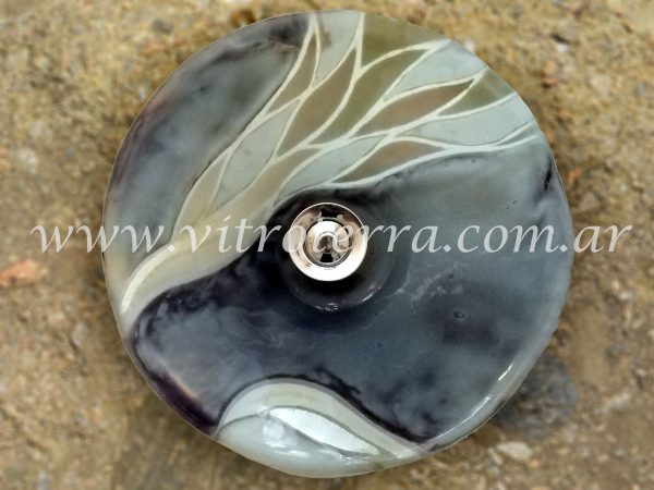 Bacha circular de vidrio Lilas