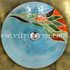 Bacha circular de vidrio Lilas-del-Diablo