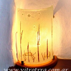 Lámpara de vidrio modelo Llamas