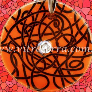 Bacha circular de vidrio Lazos