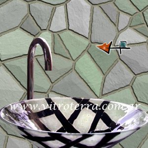 Bacha circular de vidrio Lines