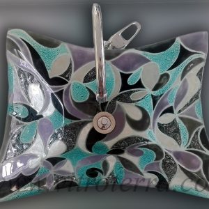 Bacha rectangular de vidrio Luna