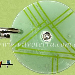 Bacha circular de vidrio Manzana