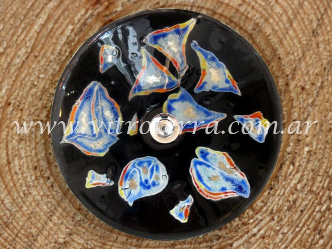 Bacha circular de vidrio Mariposas-Nocturnas