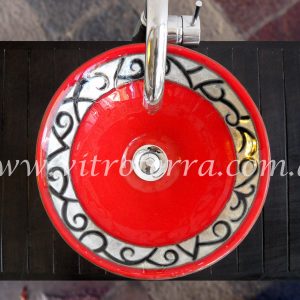 Bacha circular de vidrio Mateo