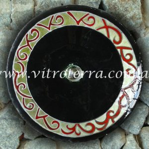 Bacha circular de vidrio Mateo-Negra