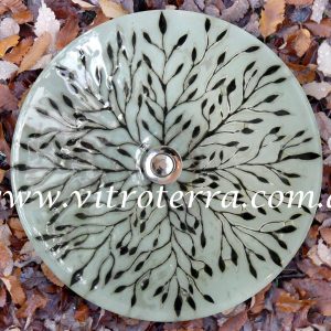 Bacha circular de vidrio Milhojas