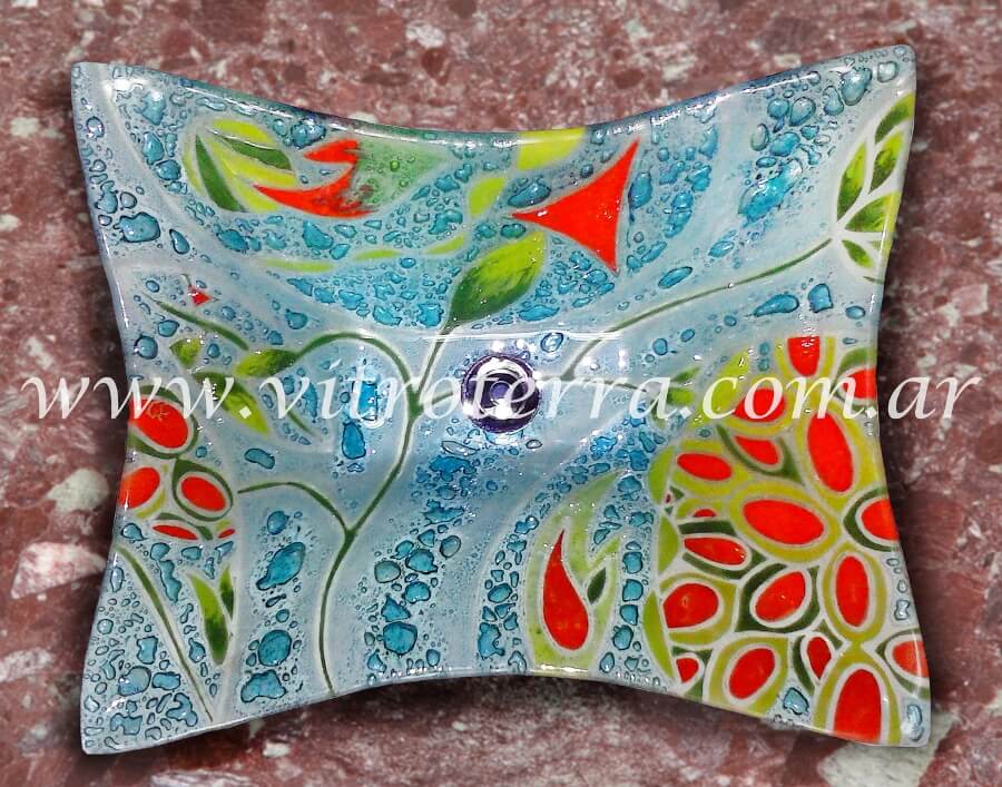 Bacha rectangular de vidrio Morea