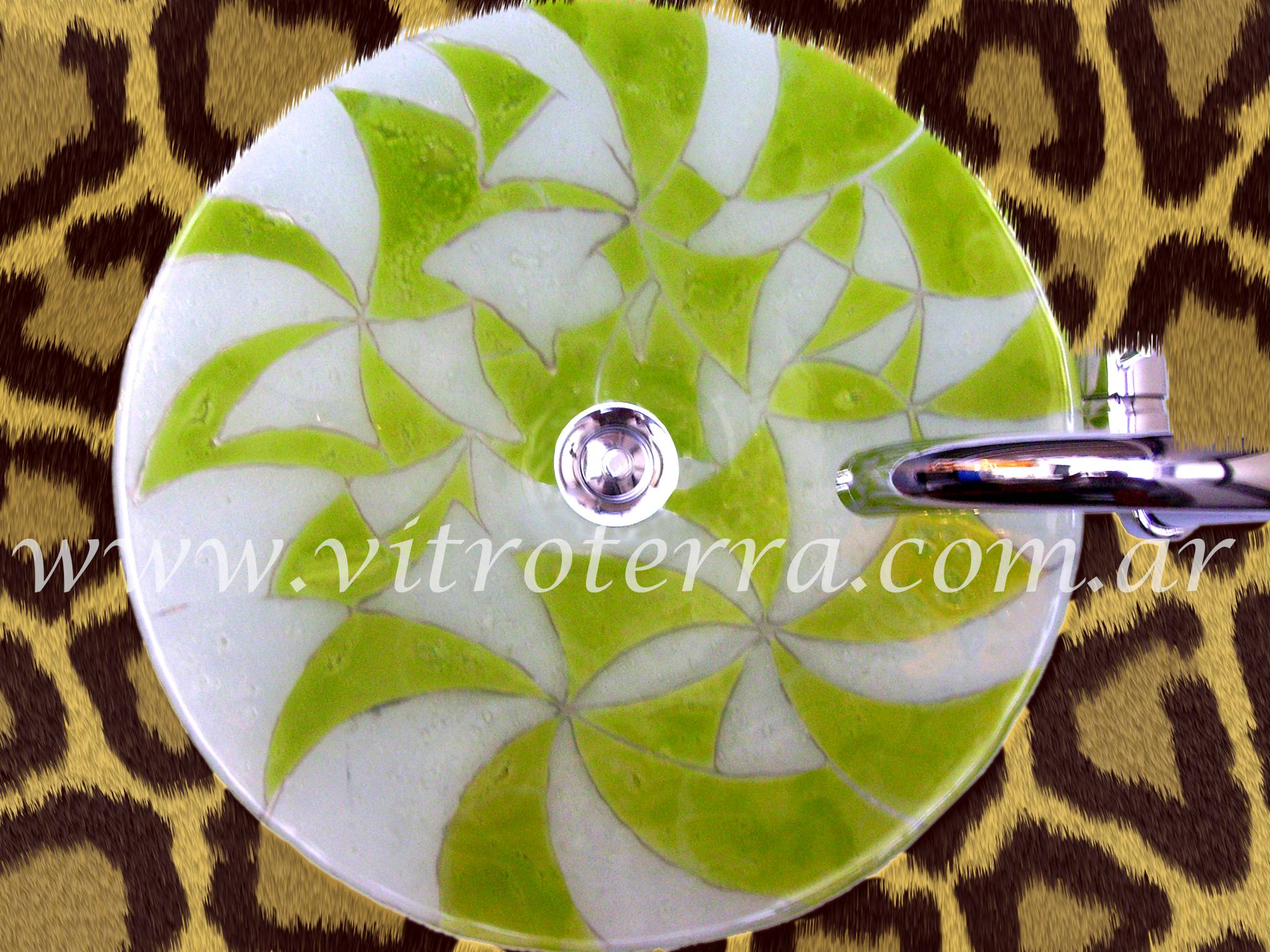 Bacha circular de vidrio Nova