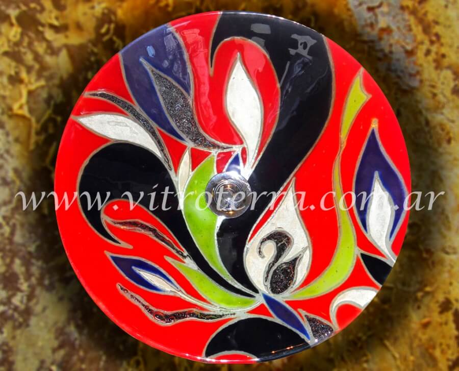 Bacha circular de vidrio Orchid