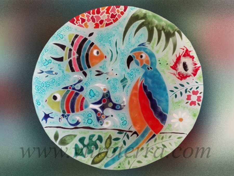 Centro circular de vidrio Paraíso