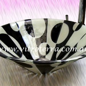 Bacha circular de vidrio Planetas