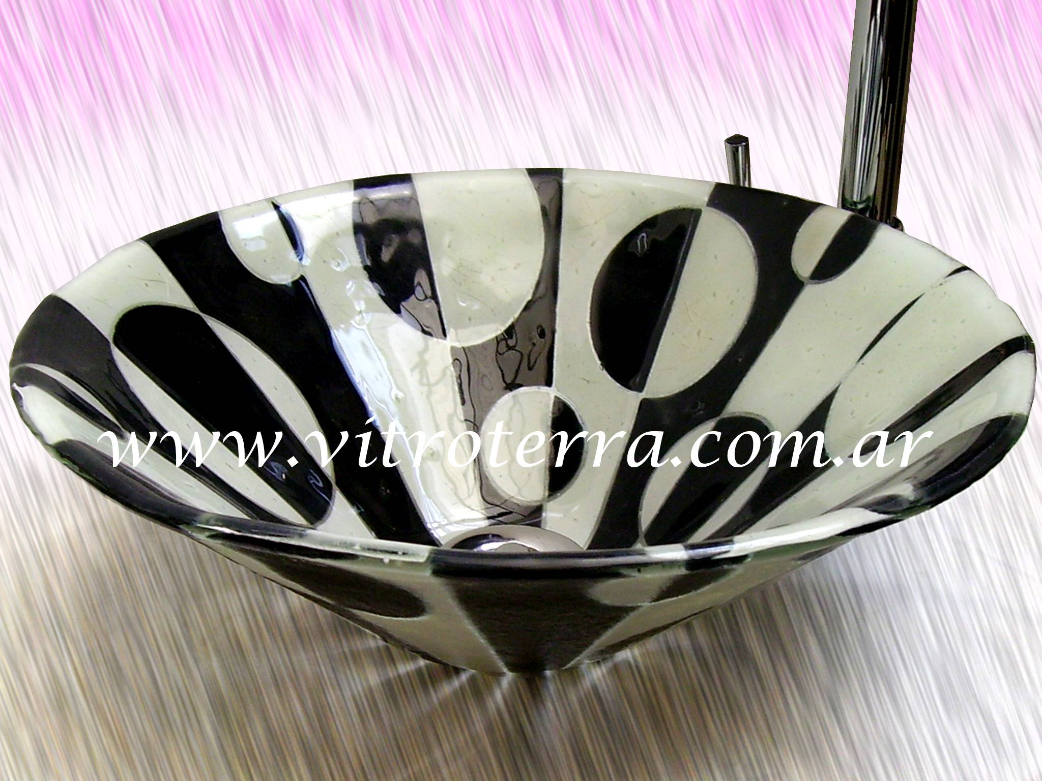 Bacha circular de vidrio Planetas