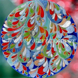 Centro circular de vidrio Primavera