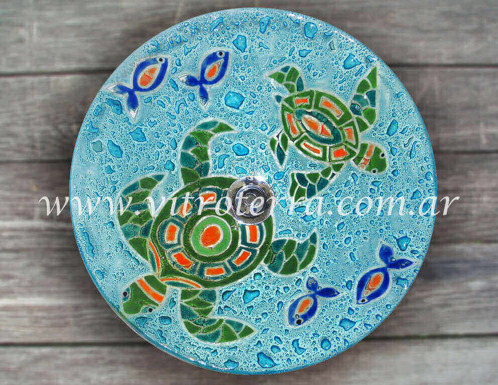 Bacha circular de vidrio Tamar