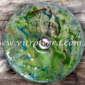 Bacha circular de vidrio Reverdecer