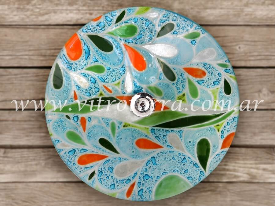 Bacha circular de vidrio Secretos-Marinos