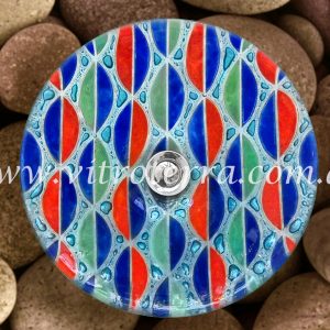 Bacha circular de vidrio Serpentina