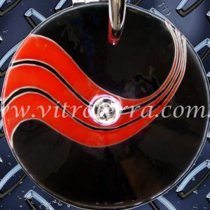 Bacha circular de vidrio Sinuosa