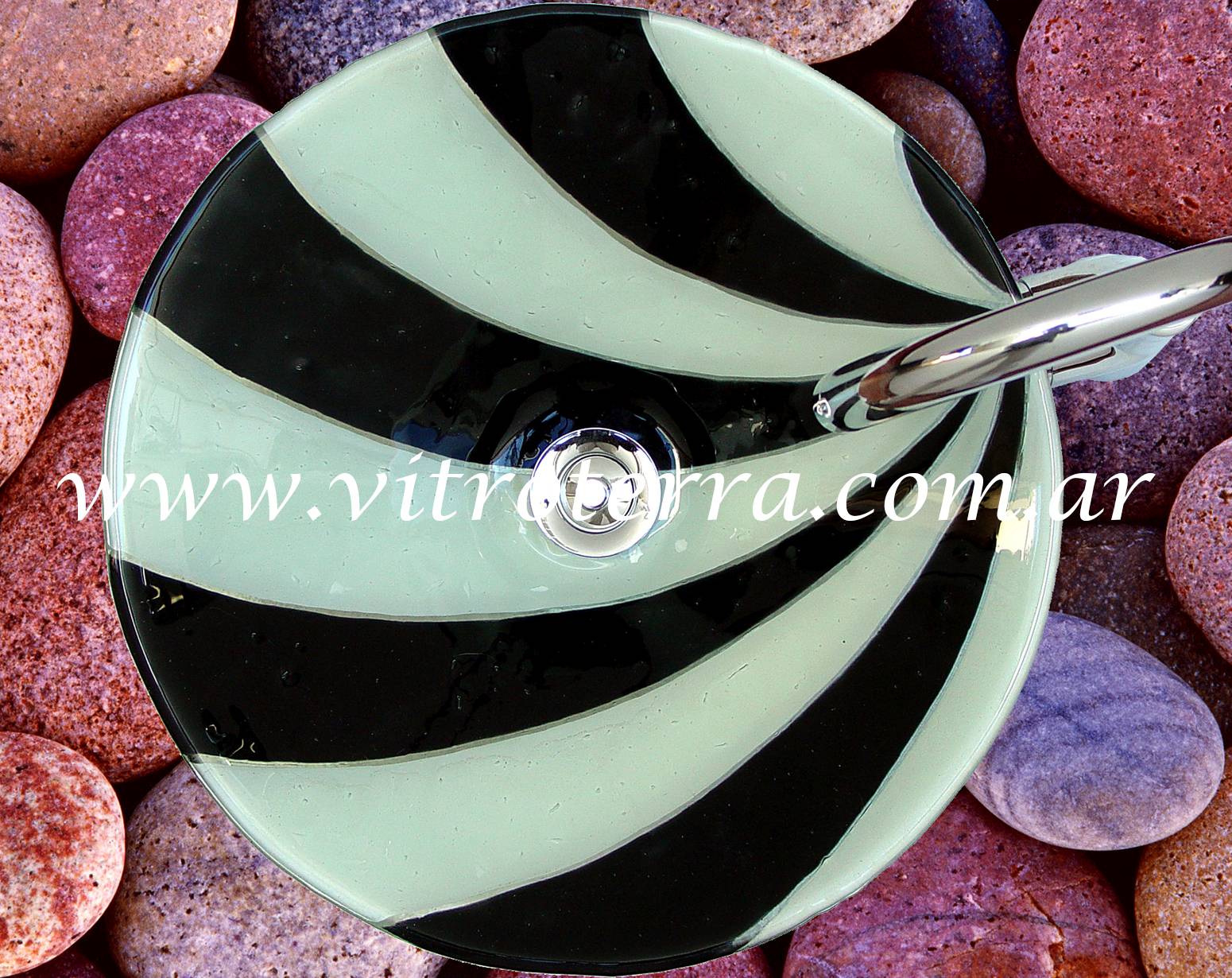 Bacha circular de vidrio Sirena