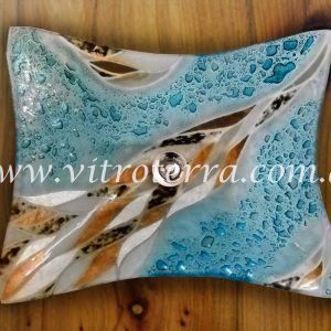 Bacha rectangular de vidrio Playa