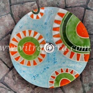 Bacha circular de vidrio Soles