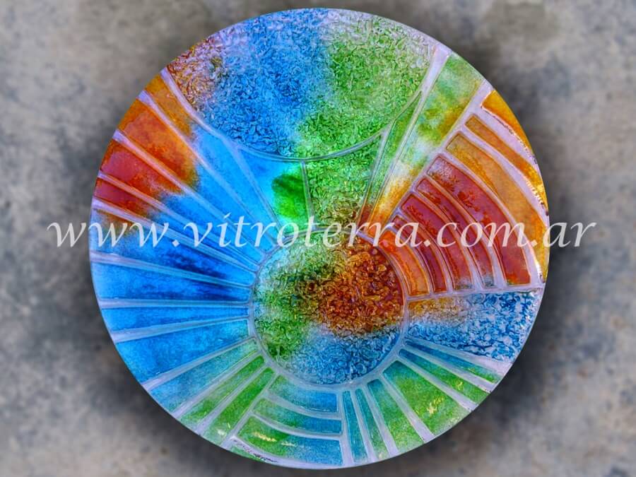 Centro circular de vidrio Sunshine