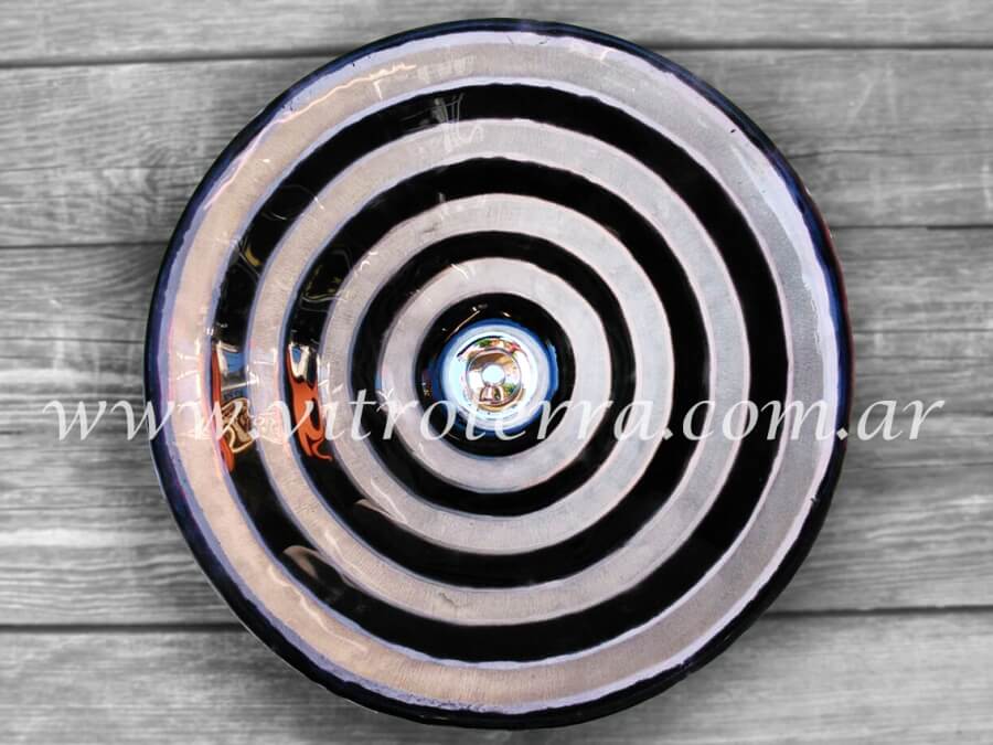 Bacha circular de vidrio Túnel-Nacarado