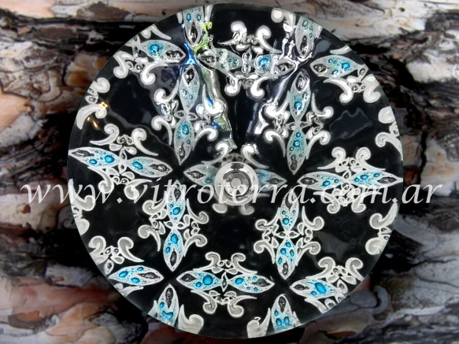 Bacha circular de vidrio Túnez