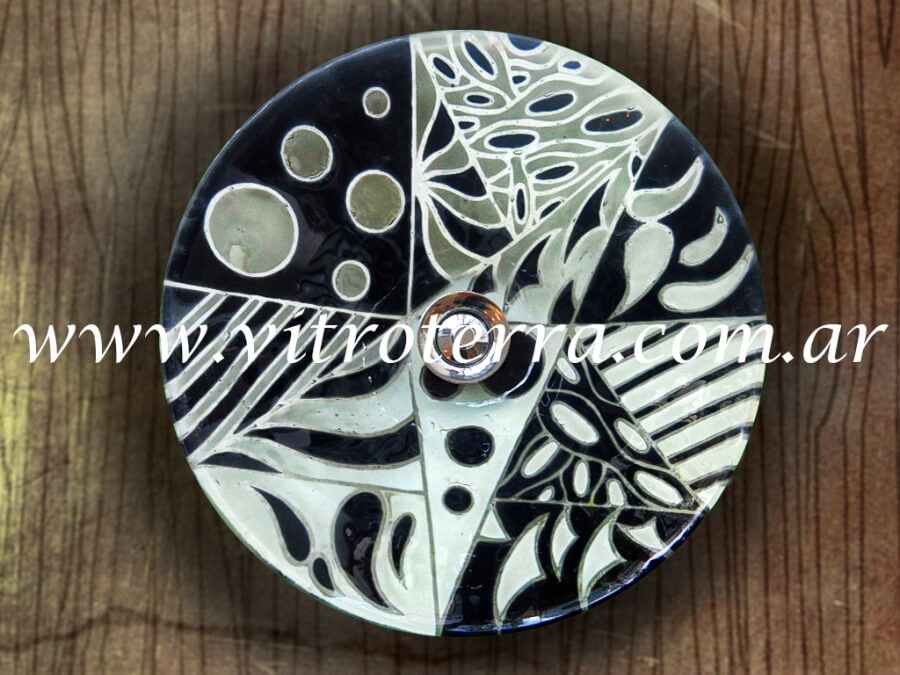 Bacha circular de vidrio Two-Tones