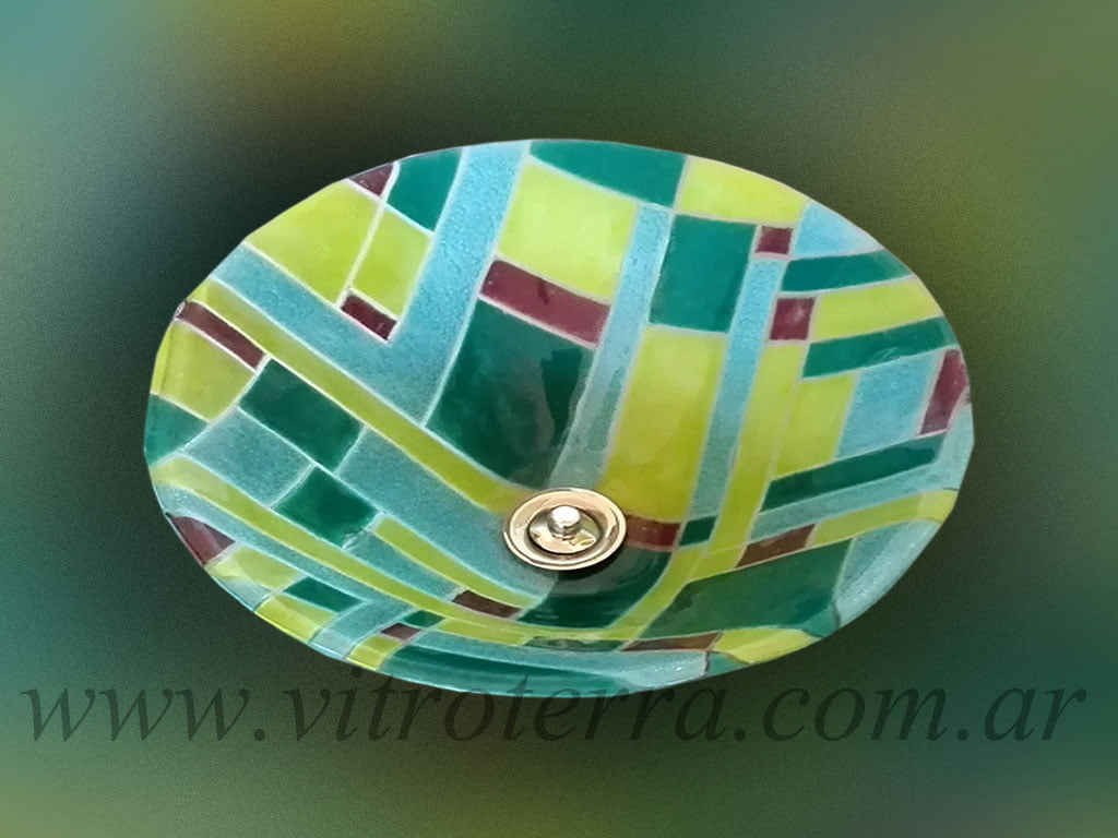 Bacha circular de vidrio Maxi