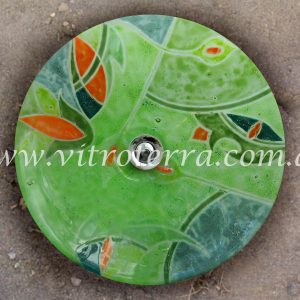 Bacha circular de vidrio Frutos-del-Bosque